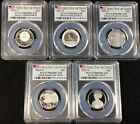 2023-S PCGS PR69 ~ 5 COIN SILVER QUARTER SET FIRST DAY ISSUE #Sa988