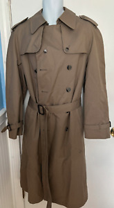 Christian Dior Monsieur Double Breast Belted Raincoat Trench Coat Size 42 R