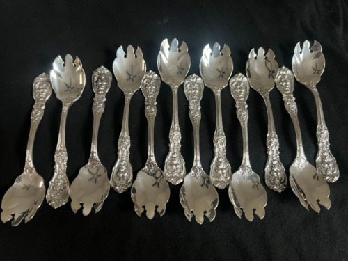 Francis 1st by Reed and Barton Set of 12 Sterling Silver Ice Cream Forks 5 3/8