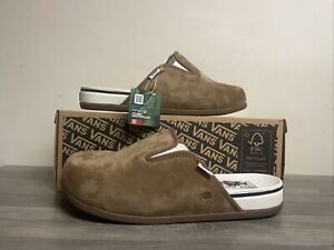 New Vans Harbor Mule VR3 Brown/Marshmallow Sneakers Slip-On Shoes Men's Size 11