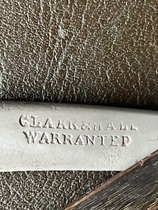 Antique Straight Razor By Clark & Hall Sheffield Late 1700's