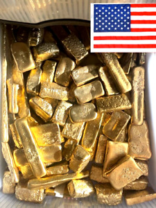 100 Grams Scrap Gold bar For Gold Recovery Melted Different Computer coins Pins