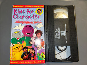 Kids for Character (VHS, 1996) Barney