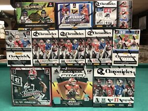 Panini Monster / Blaster Box Football Lot! Absolute Chronicles Contenders (11)!