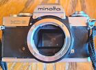 Minolta XD-5 35mm SLR Film Camera With Vtg Owner's Manual NO LENS, Body Only