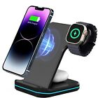 Wireless Charger Charging Station 3 In1 For Apple Watch Air Pods iPhone 15 14 13