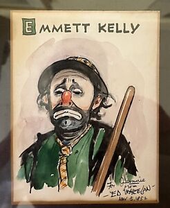 New ListingEd Wheelan Clown Painting “Emmett Kelly”