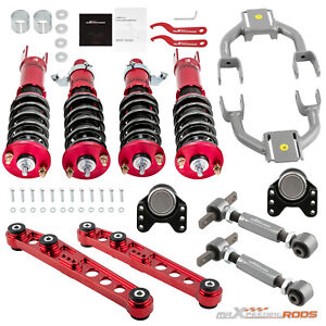 4pc Coilovers & 8pc Lower Control Arm Camber Kit for Honda Civic Del Sol 92-95 (For: Honda)