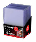 Pack of (25) ~ Ultra Pro Thick Rigid Clear Top Loaders Pack ~ 55pt ~ New!