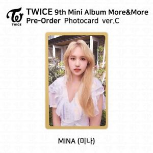 Twice Mina Official More And More Official Pre Order Photocard Version C
