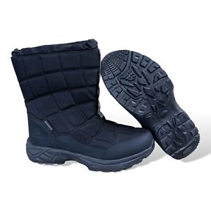 Size 9 womens winter snow boots waterproof warm fur lined non-slip