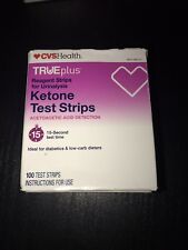 CVS Health True Plus Ketone Test Strips 100 Keto Urinalysis Ketosis NIB Low Carb