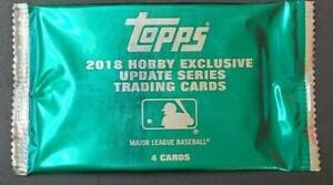 2018 Topps Update Baseball Silver Factory Sealed Hobby Pack
