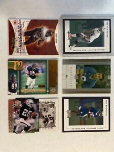 Lot of six numbered football cards, #/299, #/750, including rookies, Kaufman