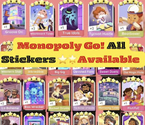 Monopoly Go (1-5⭐️ Stickers)  All Available!! - CHEAP & FAST DELIVERY 🩷
