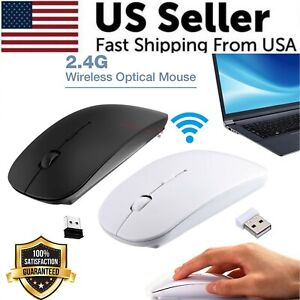 2.4GHz USB Wireless Optical Mouse Mice For Apple Mac Macbook Pro Air PC