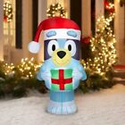 Airblown Inflatable 5FT Christmas Bluey with Present