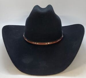 Cody James 3X Range Rider Black Wool Blend  Cowboy Hat Men’s Size 7  1/4