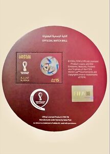 FIFA WORLD CUP QATAR 2022 OFFICIAL MATCH BALL STAMP  *Manufactured by Qatar Post