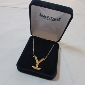 Montana Silversmiths the Y Yellowstone Brand Necklace - Gold