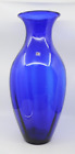 Blenko Glass Cobalt Blue Vase Handblown Handmade model #9313