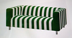 Ikea KLIPPAN loveseat sofa COVER ONLY Radbyn Green/White 304.601.75 - NEW IN PKG