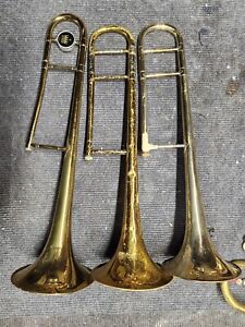 Three Bell Trombone 1 King 2 Conn