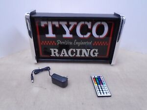 Tyco Precision Racing Slot car Store /Rec Room Light Up Display SIGN