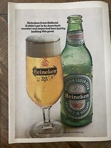 Heineken Beer 1979 Trade Print Magazine Ad Alcohol Poster ADVERT
