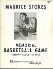 Aug 18 1970 Stokes Memorial game SIGNED Program x14 & Maravich/Cowens Debuts JSA