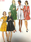 Vintage 1970s Pattern SWING Shirt DRESS WIDE COLLAR BELT Butterick 3480 Sz16 B38
