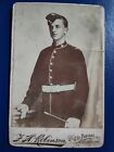 Sussex Regiment Soldier In Uniform. Victorian Cabinet Card, Chichester Studio