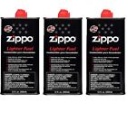 ZIPPO LIGHTER FUEL 12 oz 355 ml Lighter Fluid MADE IN USA **PACK OF 3**
