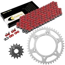 Red Drive Chain And Sprocket Kit for Honda XR400R 1996-2004 (For: Honda)