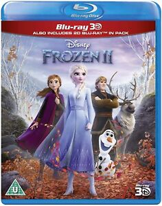 FROZEN 2 [Blu-ray 3D + 2D] (2019) Disney UK Exclusive 3D Movie Anna Elsa Olaf
