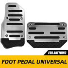 Universal Automatic Gas Brake Foot Pedal Pad Cover Accessories Silver Non Slip (For: Alfa Romeo 159)