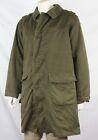 Genuine Surplus Serbian Olive Winter Parka Cotton Canvas Quilted Button in Liner