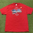 Vintage 2007 MLB Boston Red Sox American League Champion T Shirt Size XL Red NEW