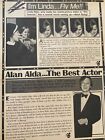 Linda Blair, Alan Alda, Full Page Vintage Clipping