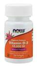 Now Foods Vitamin D-3 10000IU Maintain Strong Bones 120 Softgels 11/26EXP