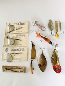 New ListingMixed Lot Of Vintage Metal Fishing Lures, Spoons, Jigs & Spinners, Some Unique