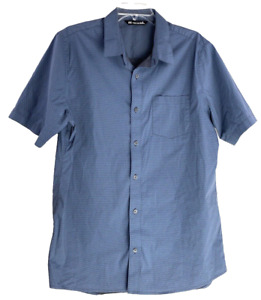 Travis Mathew Button Up Shirt Increments Men's Short Sleeve Pocket Geo Print L