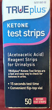 True Plus Ketone Test Strips Reagent Strips for Urinalysis - 50 Ct (Pack of 1)