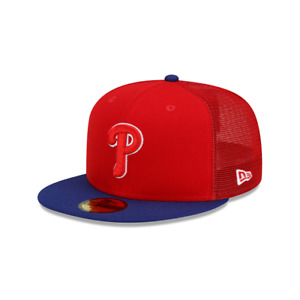 PHILADELPHIA PHILLIES 59FIFTY NEW ERA 2 TONE RED AND BLUE 2022 BP FITTED HAT