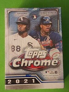 New ListingTopps Chrome 2021 Baseball Blaster Box (32 Cards)