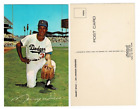 1965 Maury Wills LA Dodgers Plastichrome Mitock & Sons Color Postcard