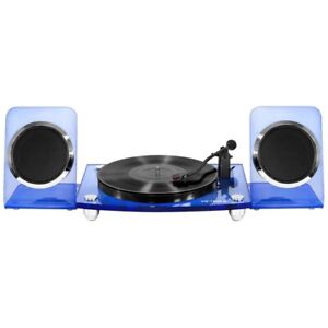 Victrola Modern Acrylic Bluetooth Turntable Record Player + Wireless Speakers