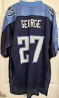 Reebok Tennessee Titans Jersey Mens Large #27 Eddie George NFL Equipment