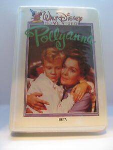 Walt Disney Movie Pollyanna Sony Beta Betamax Tape White Clamshell Case NOT VHS