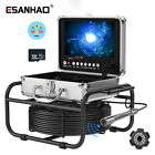 512HZ Drain Sewer Camera Pipe Inspection Camera Self-leveling DVR 16GB 9'' 50M
